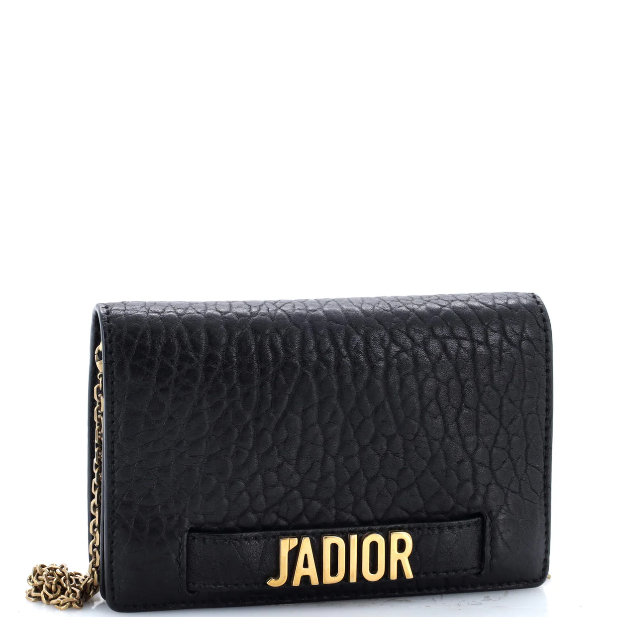 J'Adior Wallet on Chain Leather - Deep Luxury