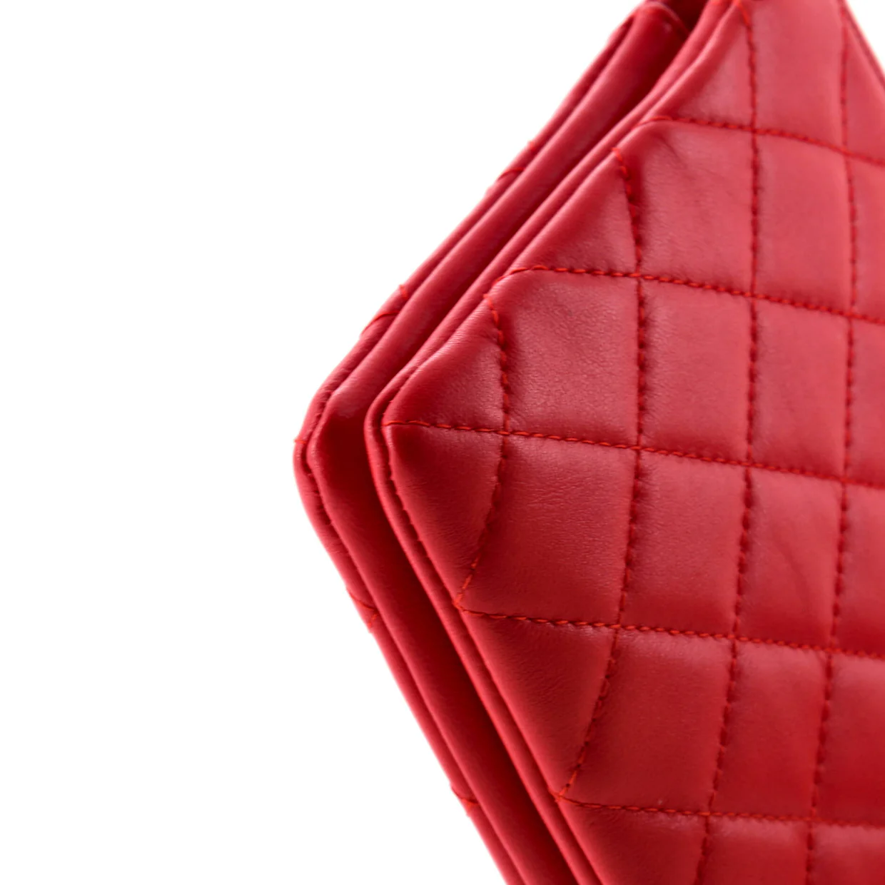 Classic Double Pocket Zip Pouch Quilted Lambskin Small - Deep Luxury