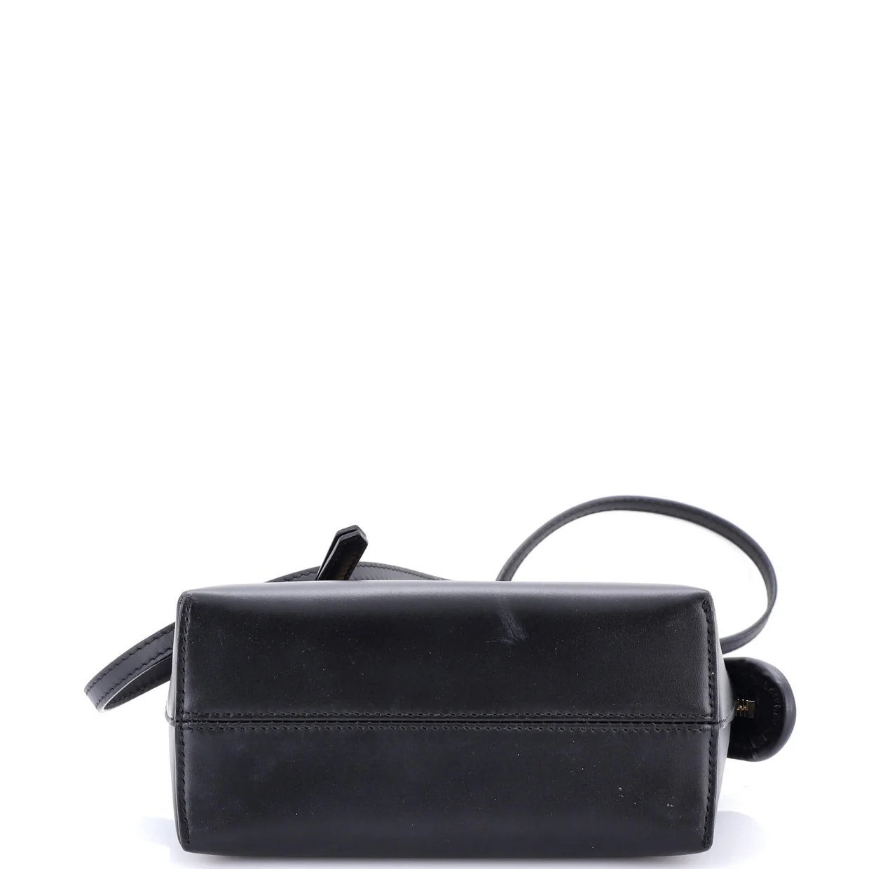 Logo By The Way Top Handle Bag Embossed Leather Mini - Deep Luxury