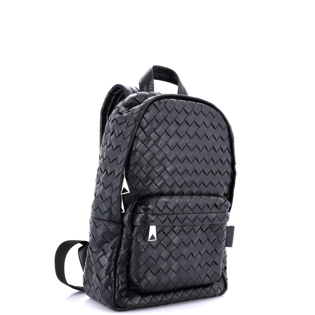 Front Pocket Weave Backpack Intrecciato Nappa Medium - Deep Luxury