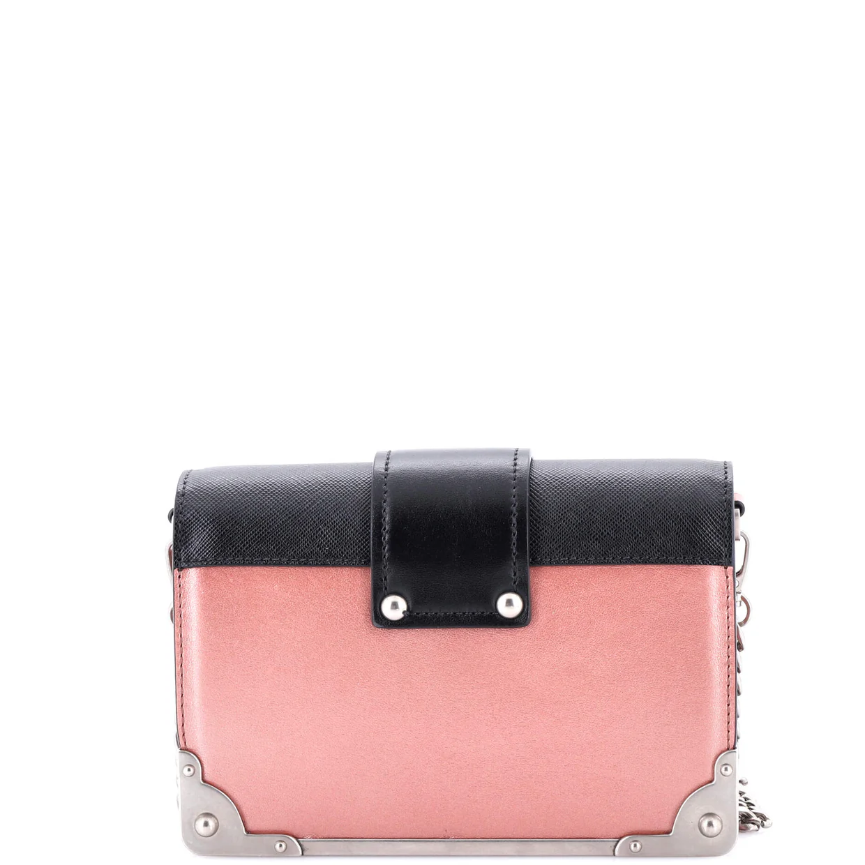 Cahier Chain Crossbody Bag City Calf and Saffiano Small - Deep Luxury