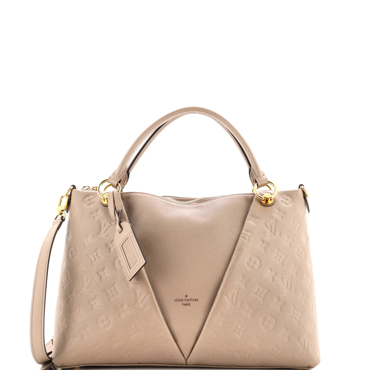 V Tote Monogram Empreinte Leather MM - Deep Luxury