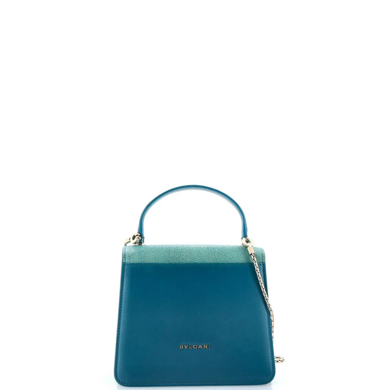 Serpenti Forever Top Handle Bag Leather and Stingray Small - Deep Luxury