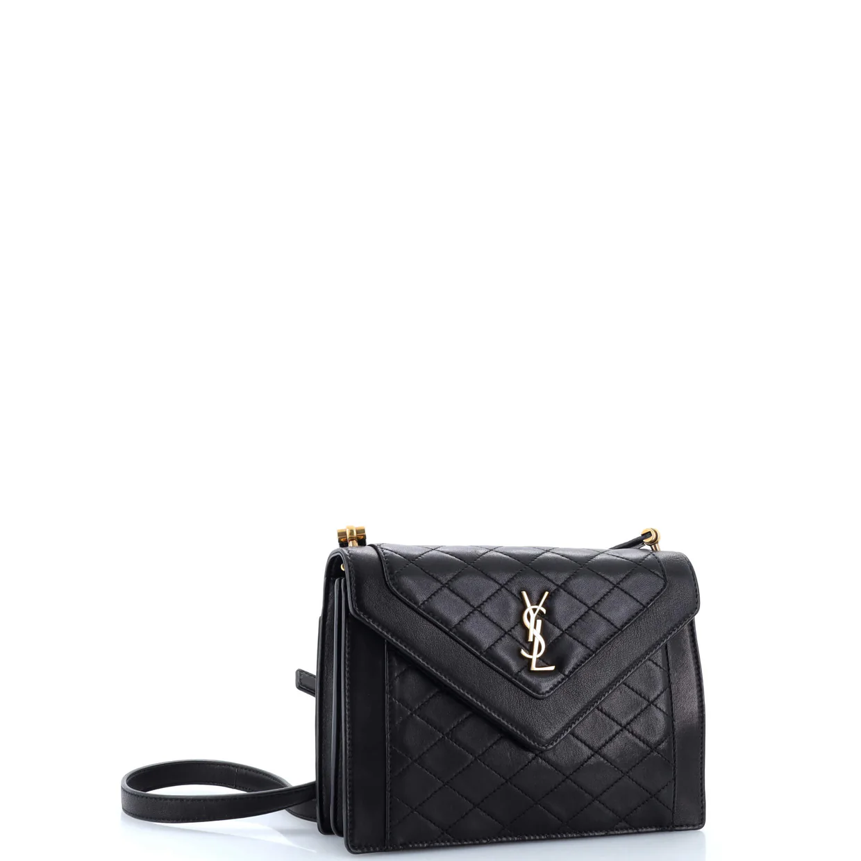 Gaby Envelope Satchel Quilted Leather Mini - Deep Luxury