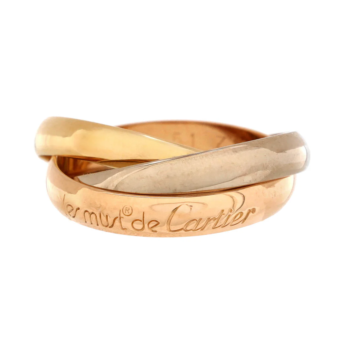Les Must de Cartier Trinity Ring 18K Tricolor Gold - Deep Luxury