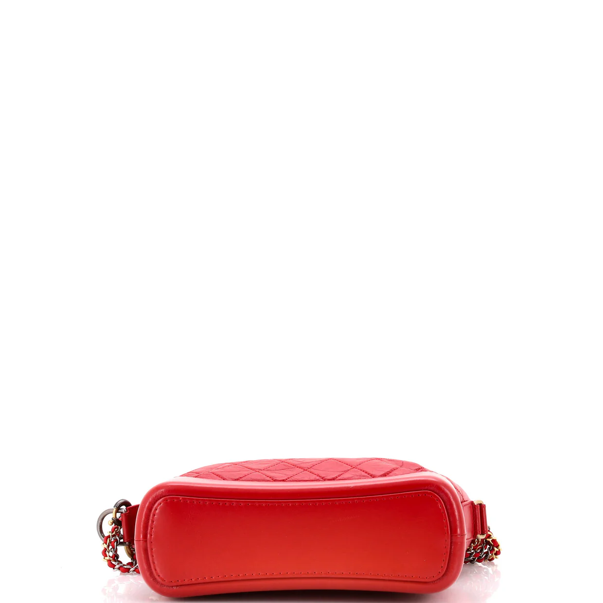 Gabrielle Hobo with Logo Handle Quilted Aged Calfskin Medium - Deep Luxury