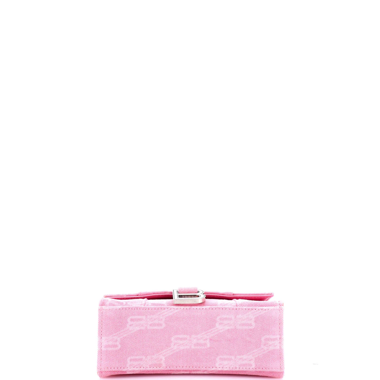 Hourglass Top Handle Bag BB Monogram Denim XS - Deep Luxury