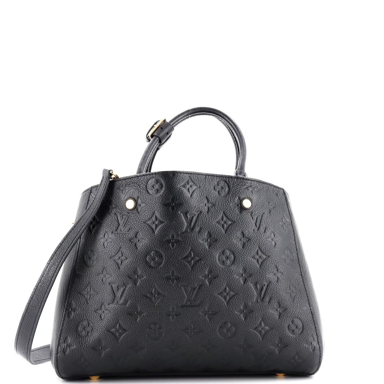 Montaigne Handbag Monogram Empreinte Leather MM - Deep Luxury