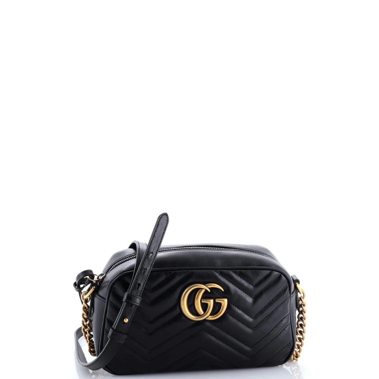 GG Marmont Shoulder Bag Matelasse Leather Small - Deep Luxury