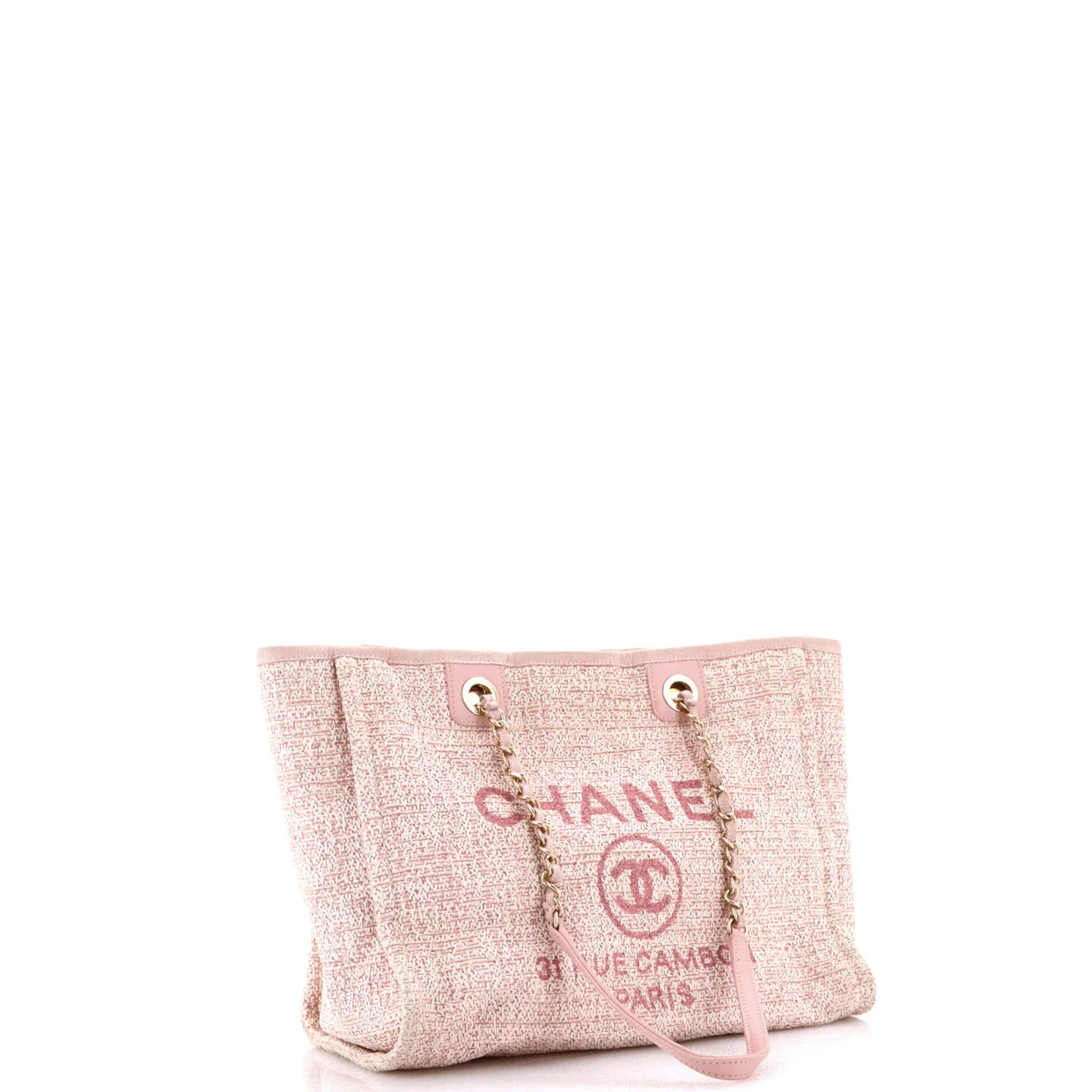Deauville Tote Raffia with Glitter Detail Small - Deep Luxury