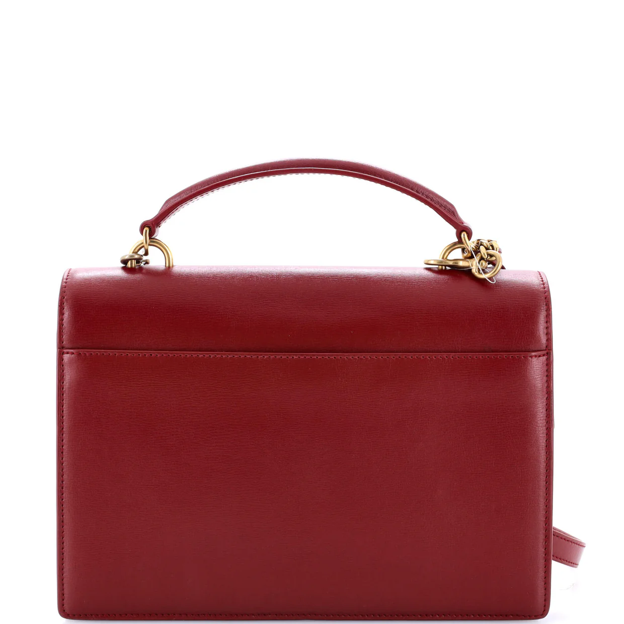 Sunset Top Handle Shoulder Bag Leather Medium - Deep Luxury