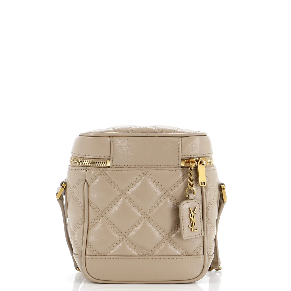 80's Vanity Bag Quilted Leather - Deep Luxury