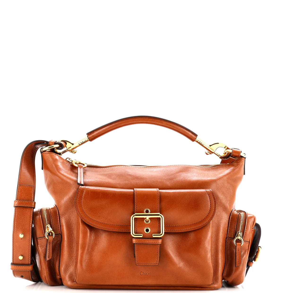 Camera Shoulder Bag Leather Medium - Deep Luxury