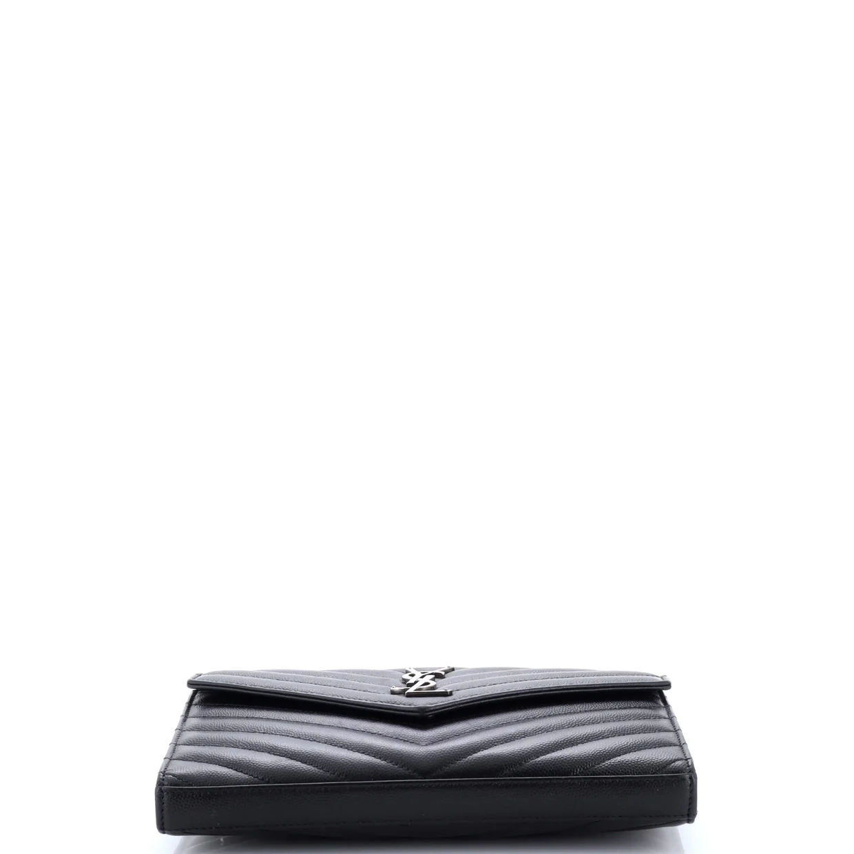 Classic Monogram Wallet on Chain Matelasse Chevron Leather Medium - Deep Luxury