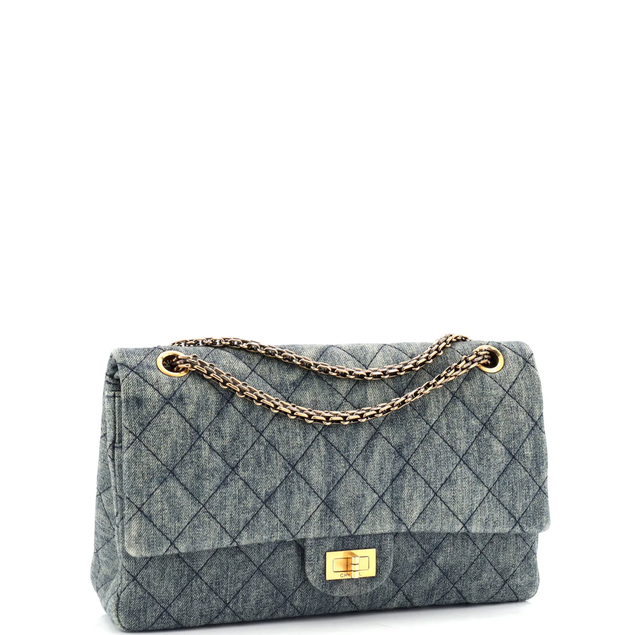 Reissue 2.55 Flap Bag Quilted Denim 227 - Deep Luxury