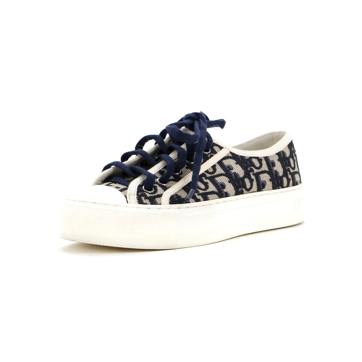 Women's Walk'N'Dior Sneakers Oblique Canvas - Deep Luxury