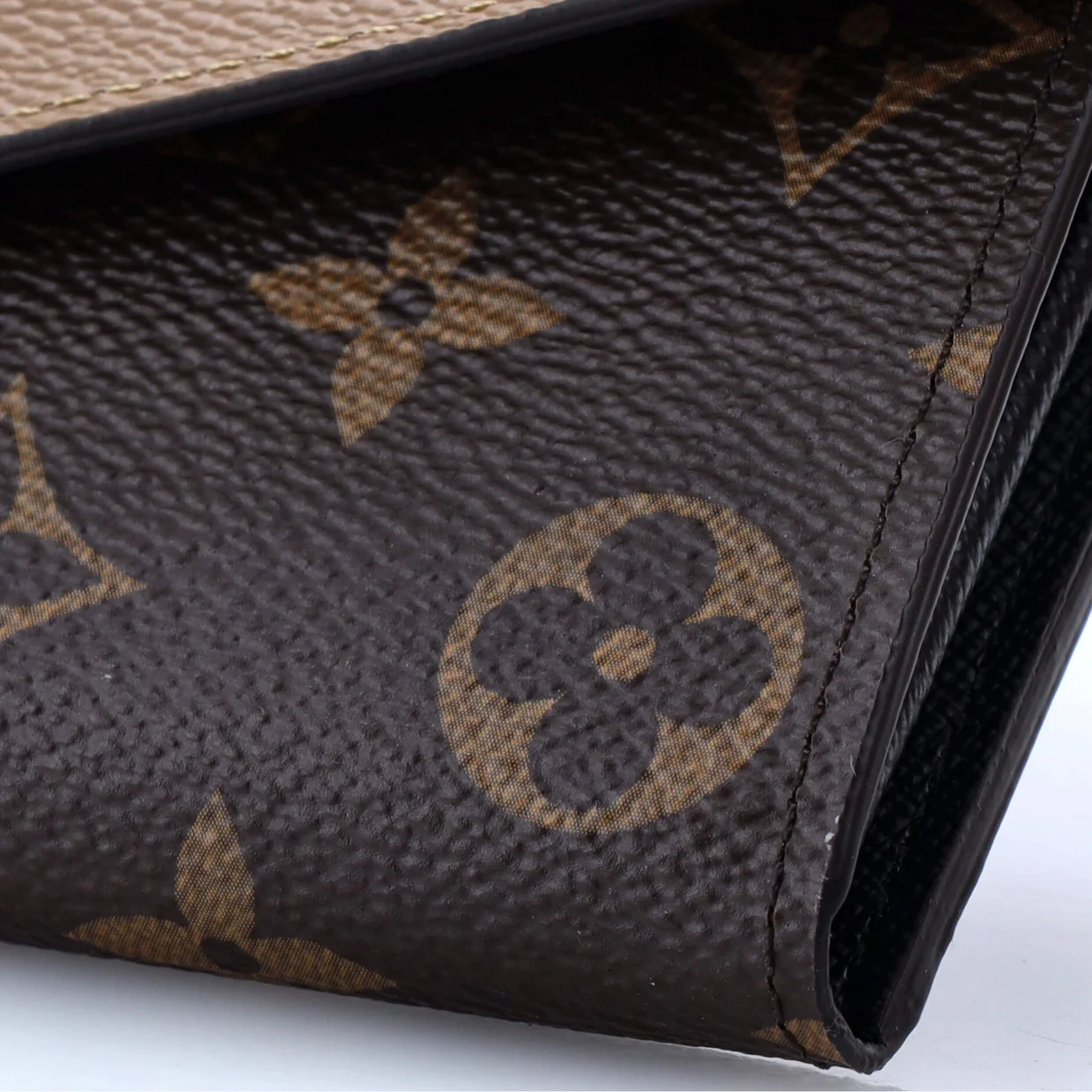 Sarah Wallet NM Reverse Monogram Giant and Monogram Canvas - Deep Luxury