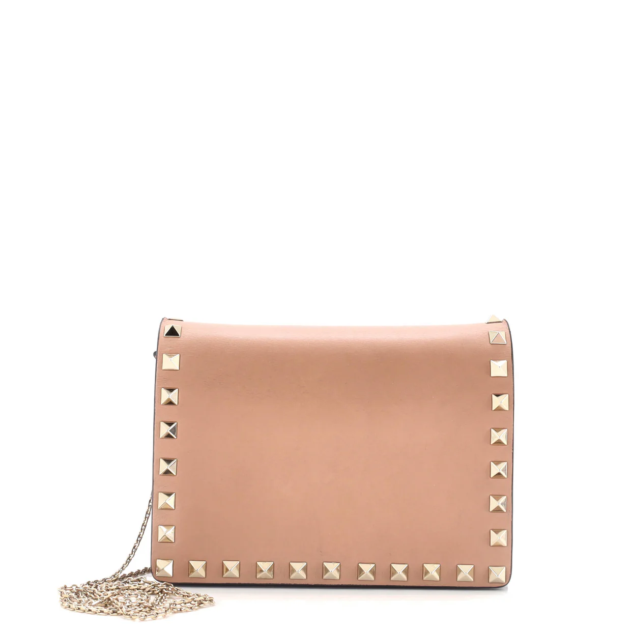 Rockstud Pouch Crossbody Bag Leather Mini - Deep Luxury