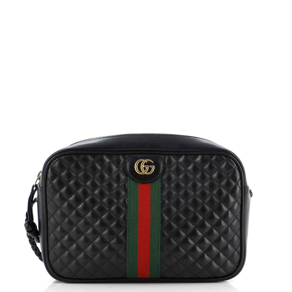 Trapuntata Camera Bag Quilted Leather Small - Deep Luxury