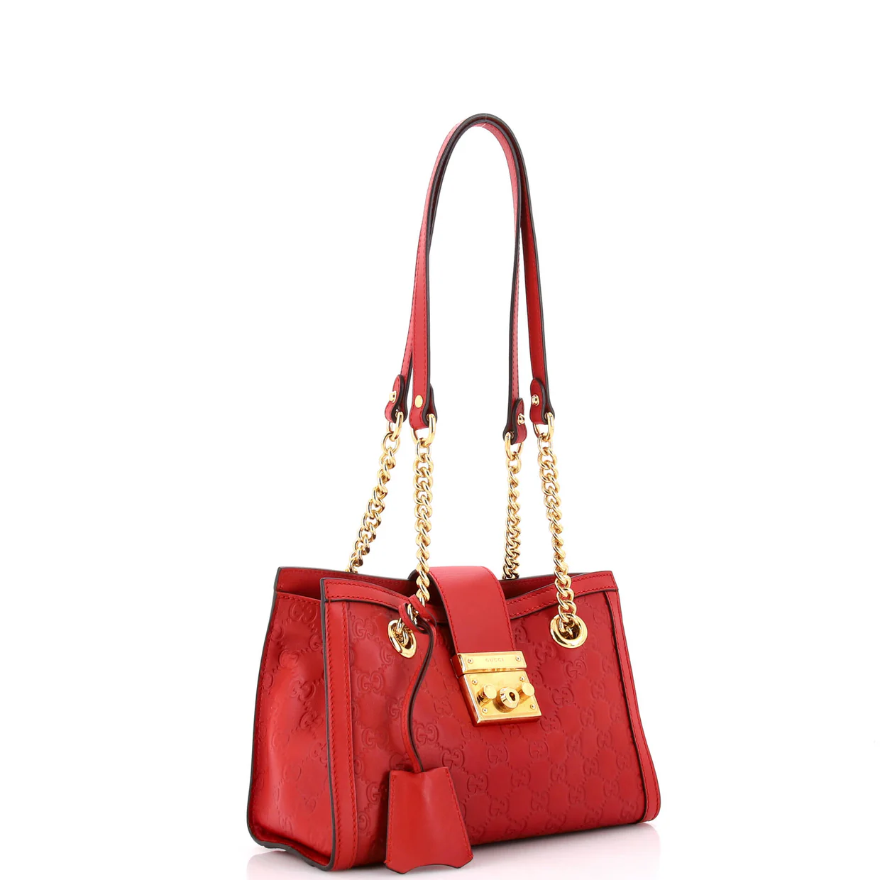Padlock Chain Tote Guccissima Leather Small - Deep Luxury
