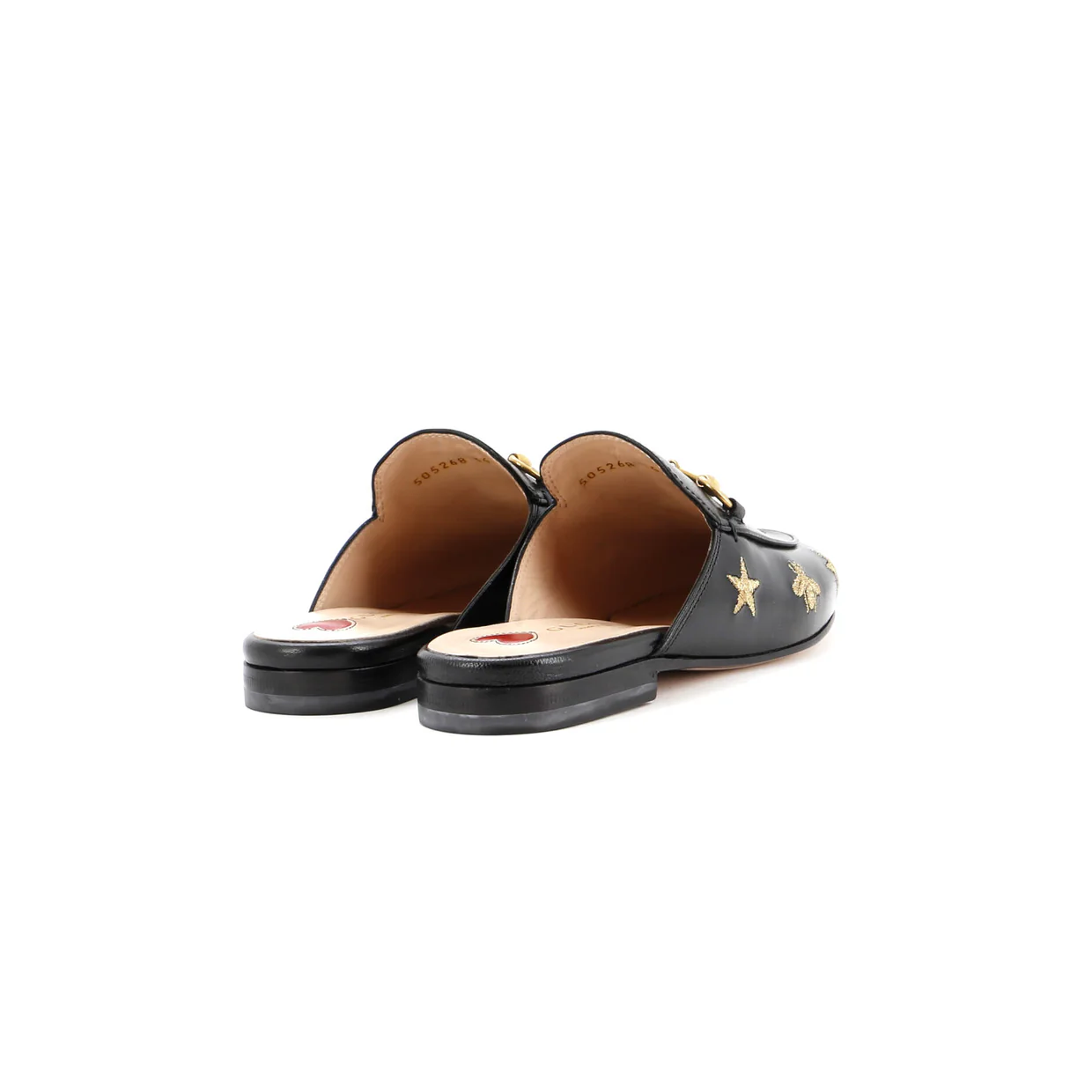 Women's Princetown Mules Embroidered Leather - Deep Luxury