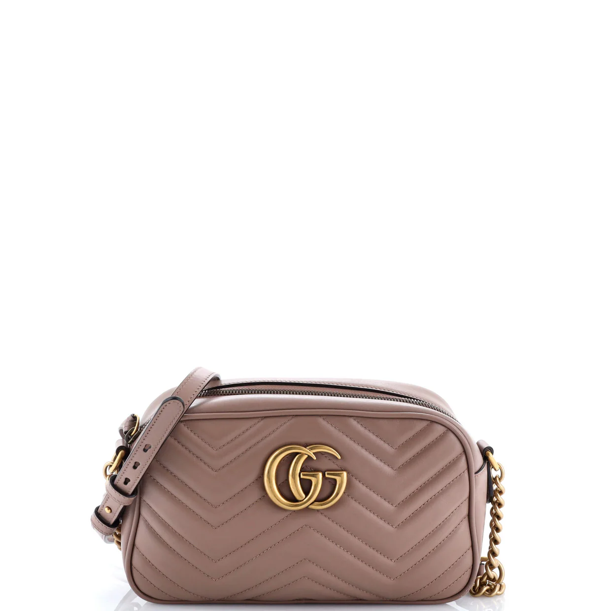 GG Marmont Shoulder Bag Matelasse Leather Small - Deep Luxury
