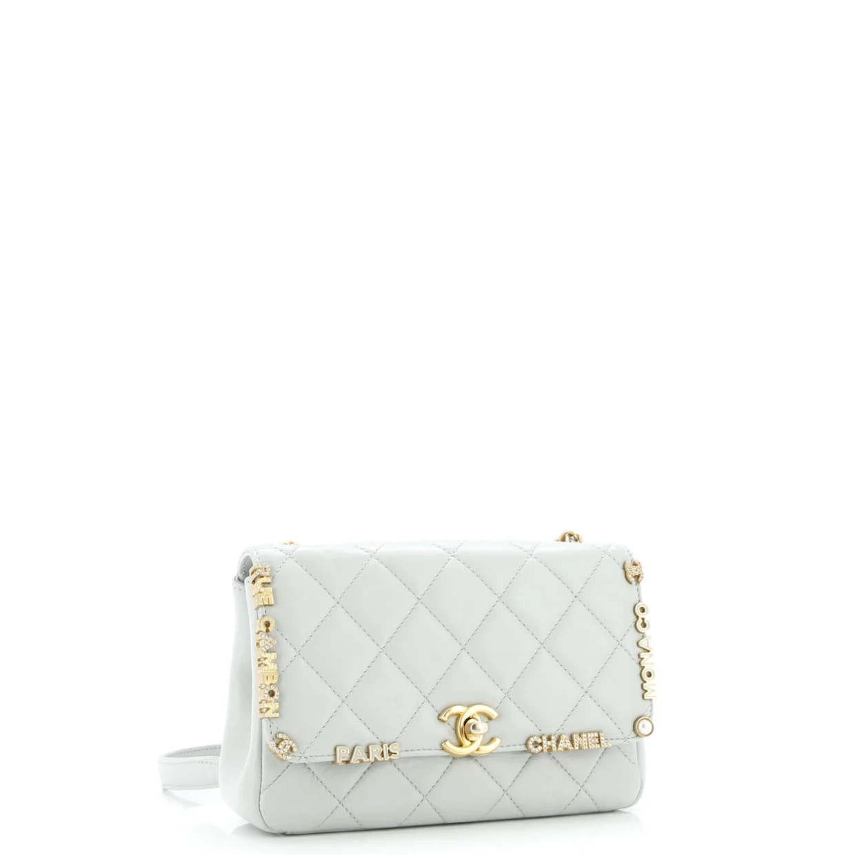 Paris Monaco Flap Bag Quilted Lambskin Mini - Deep Luxury