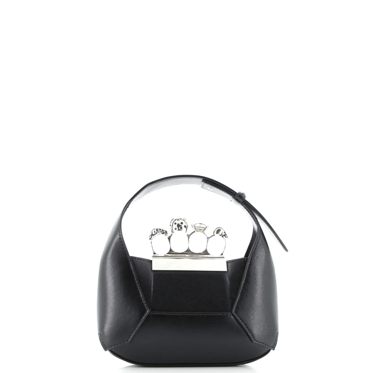 Jewelled Hobo Leather Mini - Deep Luxury