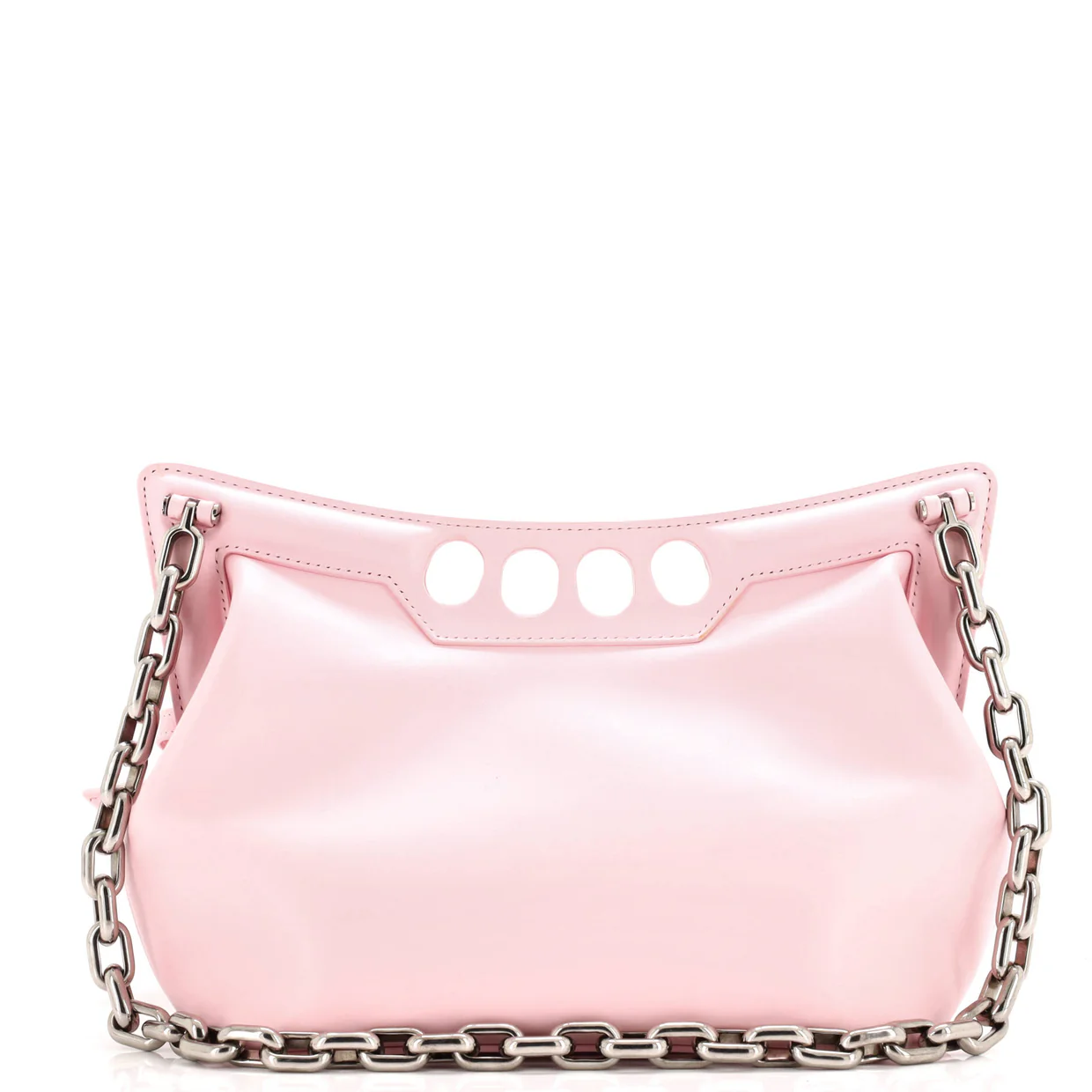 The Peak Chain Shoulder Bag Leather Mini - Deep Luxury