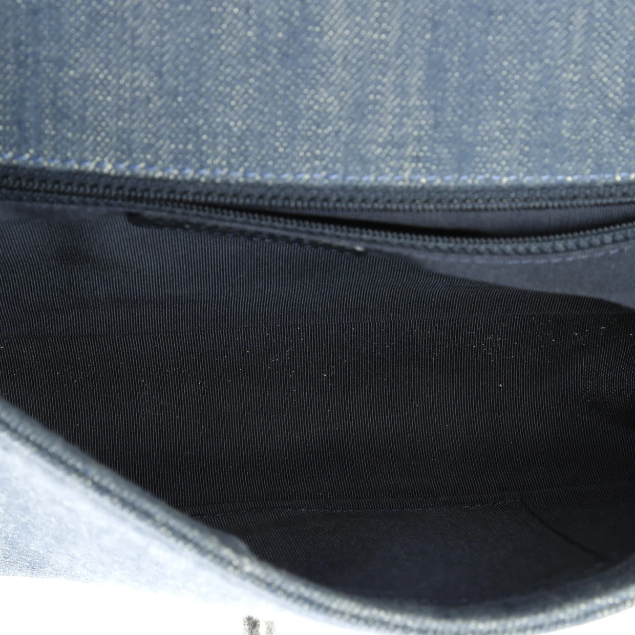 Boy Flap Bag Chevron Denim Old Medium - Deep Luxury