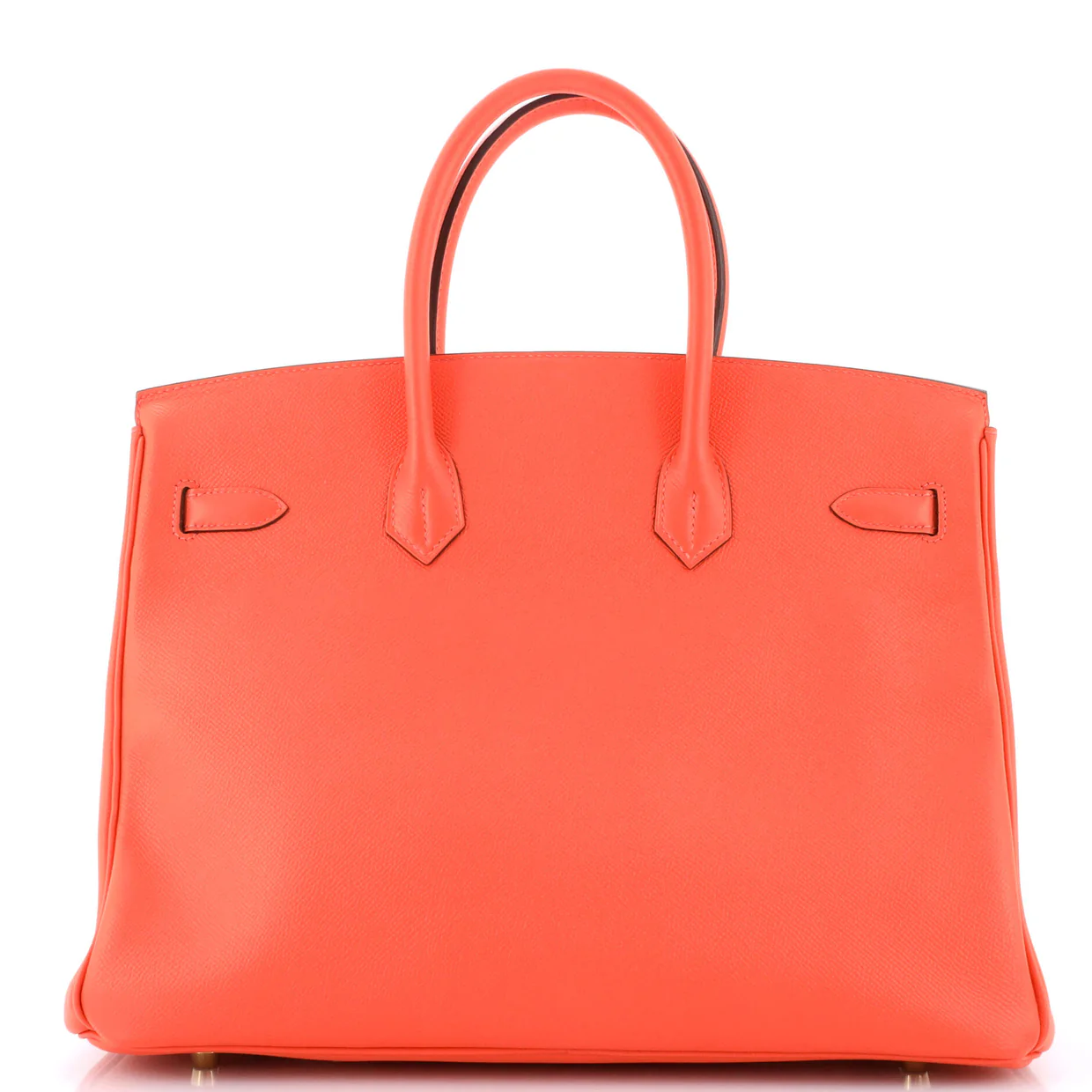Birkin Handbag Rouge Pivoine Epsom with Gold Hardware 35 - Deep Luxury
