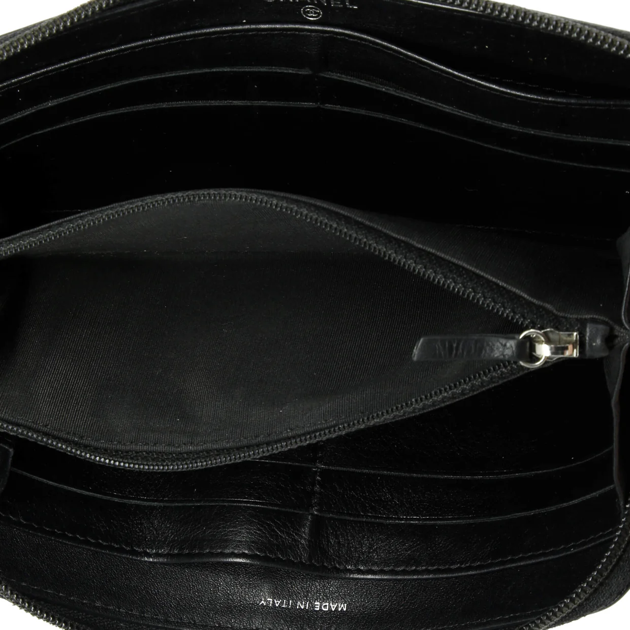 Timeless CC Zipped Wallet Caviar Long - Deep Luxury