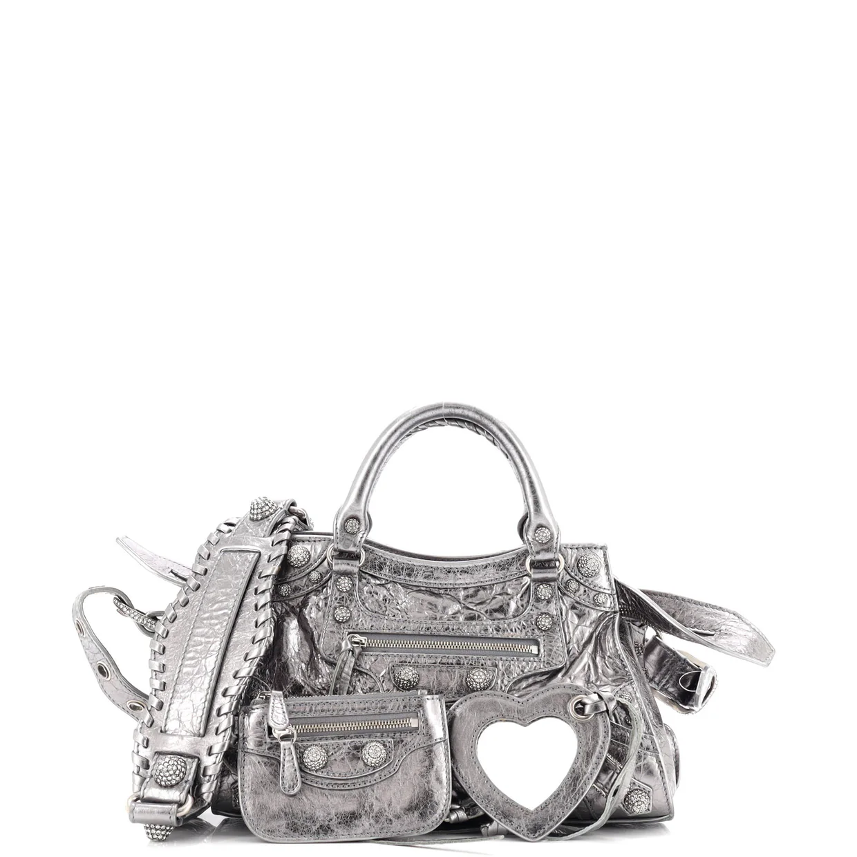 Neo Cagole City Bag Leather with Crystals XS - Deep Luxury