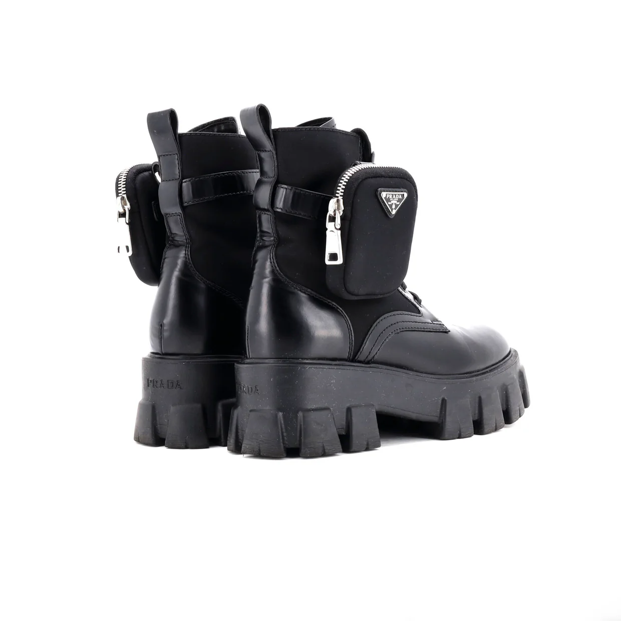 Monolith Combat Boots Leather and Nylon - Deep Luxury