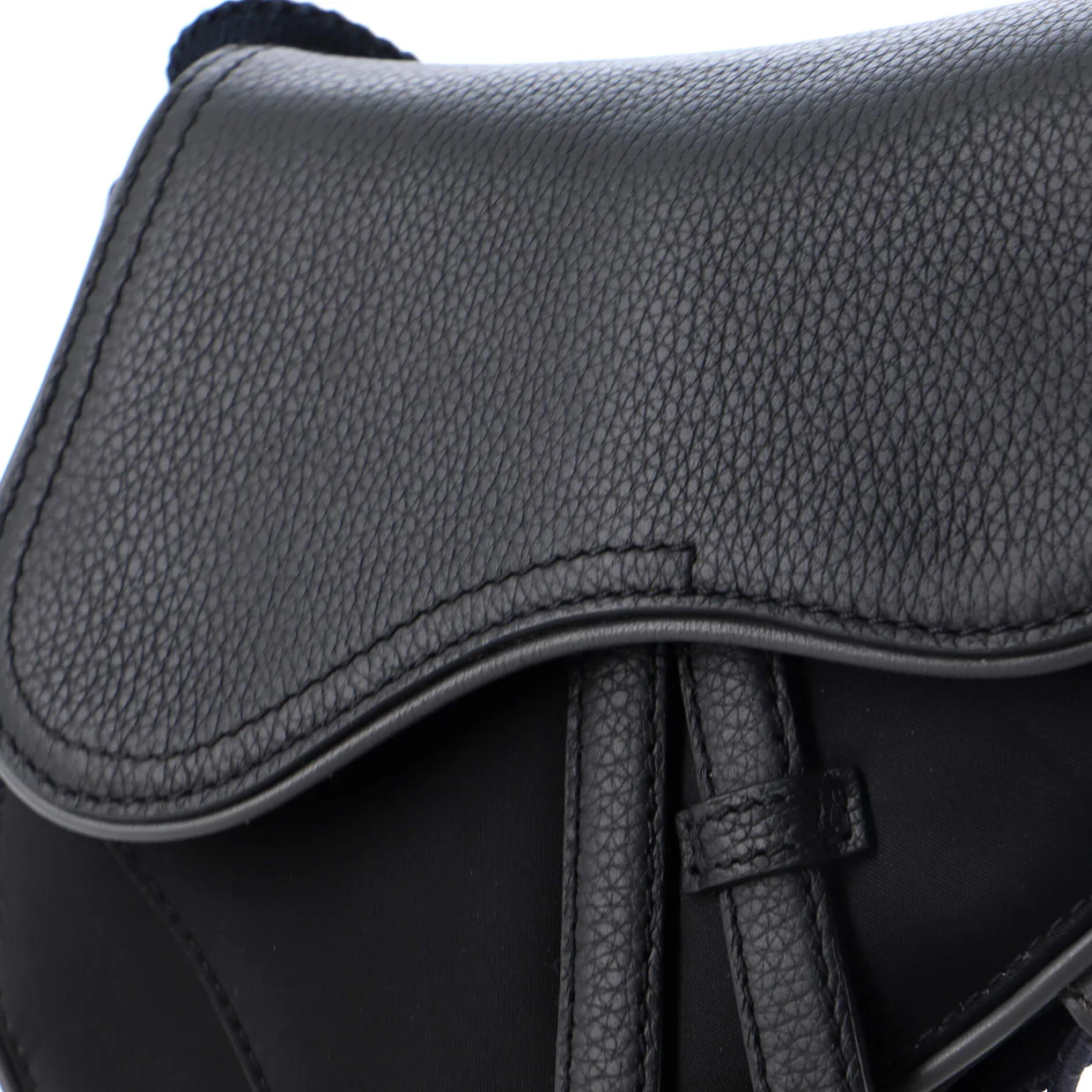 x Sacai Saddle Crossbody Bag Technical Fabric and Leather Mini - Deep Luxury