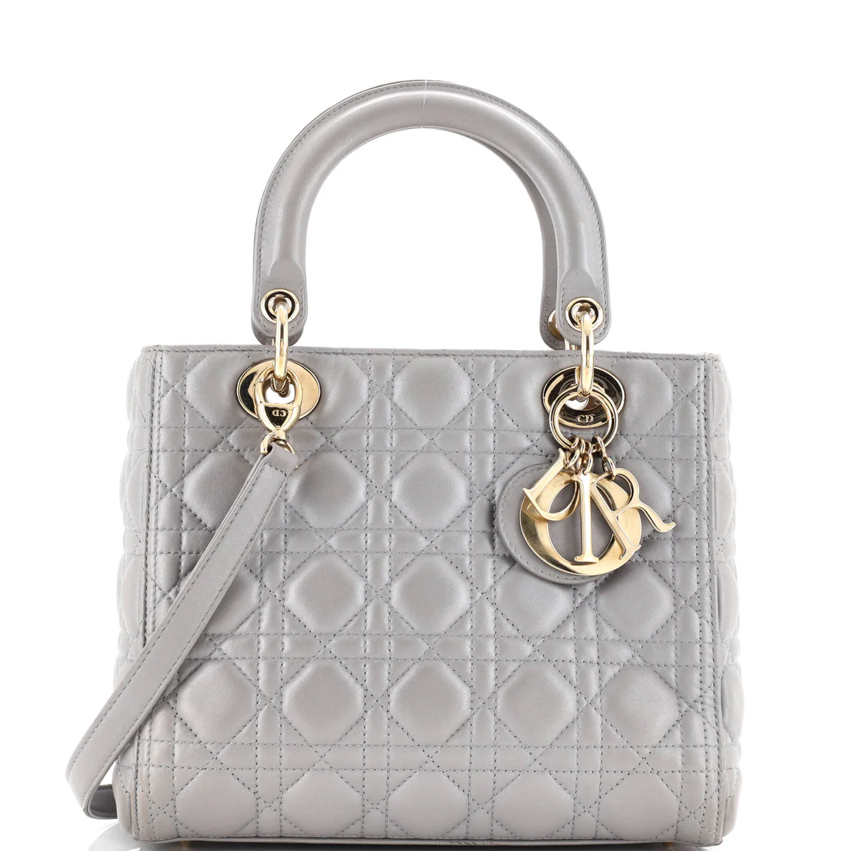 Lady Dior Bag Cannage Quilt Lambskin Medium - Deep Luxury