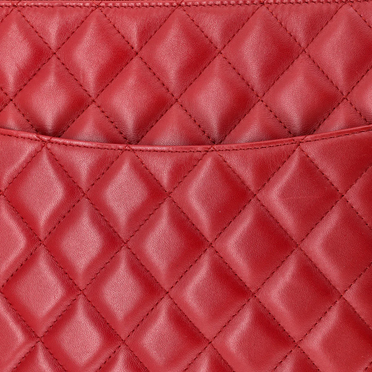 O Case Clutch Quilted Lambskin Large - Deep Luxury