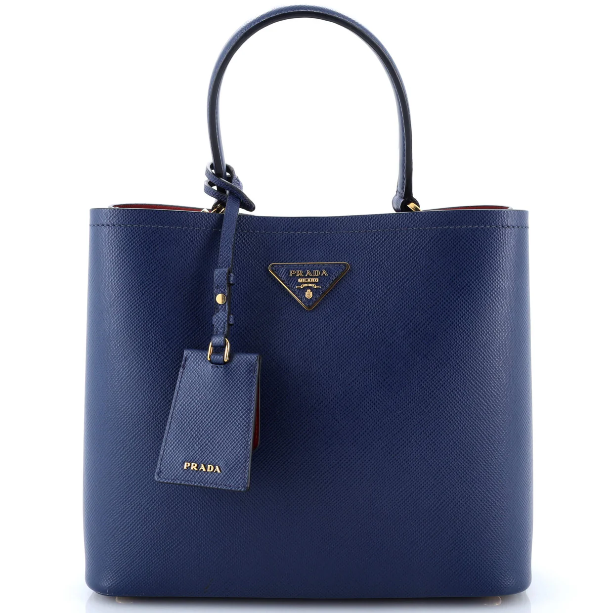 Panier Bucket Bag Saffiano Leather Large - Deep Luxury