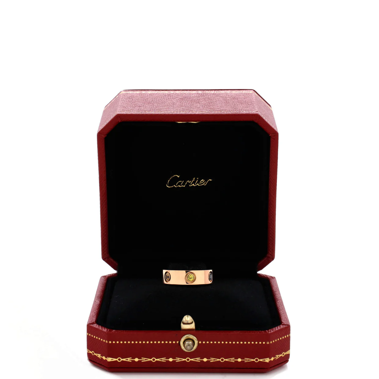 Love 6 Stone Band Ring 18K Rose Gold with Sapphires, Garnets and Amethyst - Deep Luxury