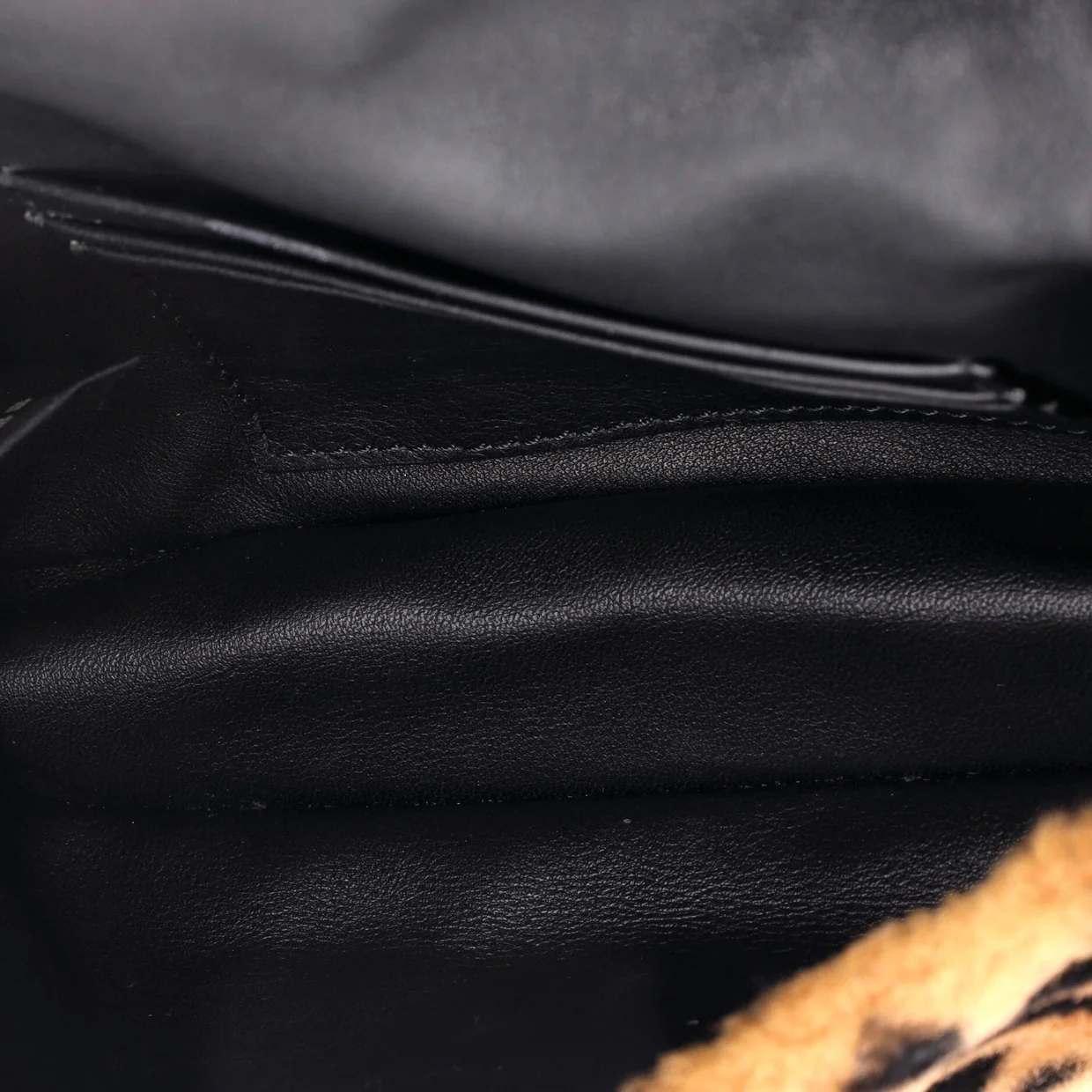 Baguette NM Bag Zucca Shearling Mini - Deep Luxury