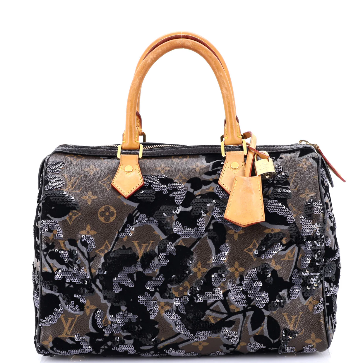 Speedy Handbag Fleur De Jais Monogram Canvas 30 - Deep Luxury