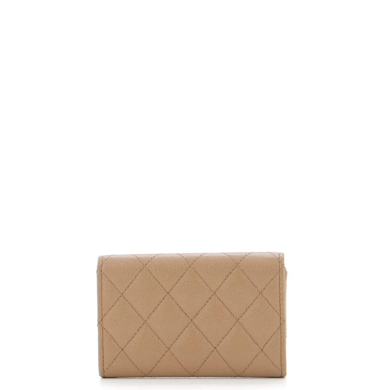 Textured CC Flap Card Case Quilted Caviar - Deep Luxury