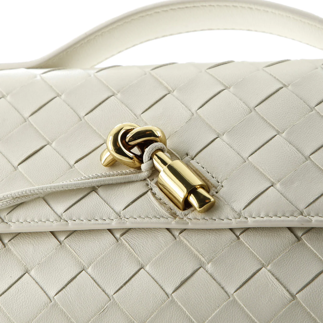 Andiamo Top Handle Clutch Intrecciato Nappa Long - Deep Luxury