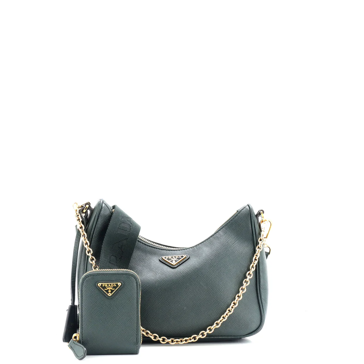 Re-Edition 2005 Shoulder Bag Saffiano Leather Small - Deep Luxury