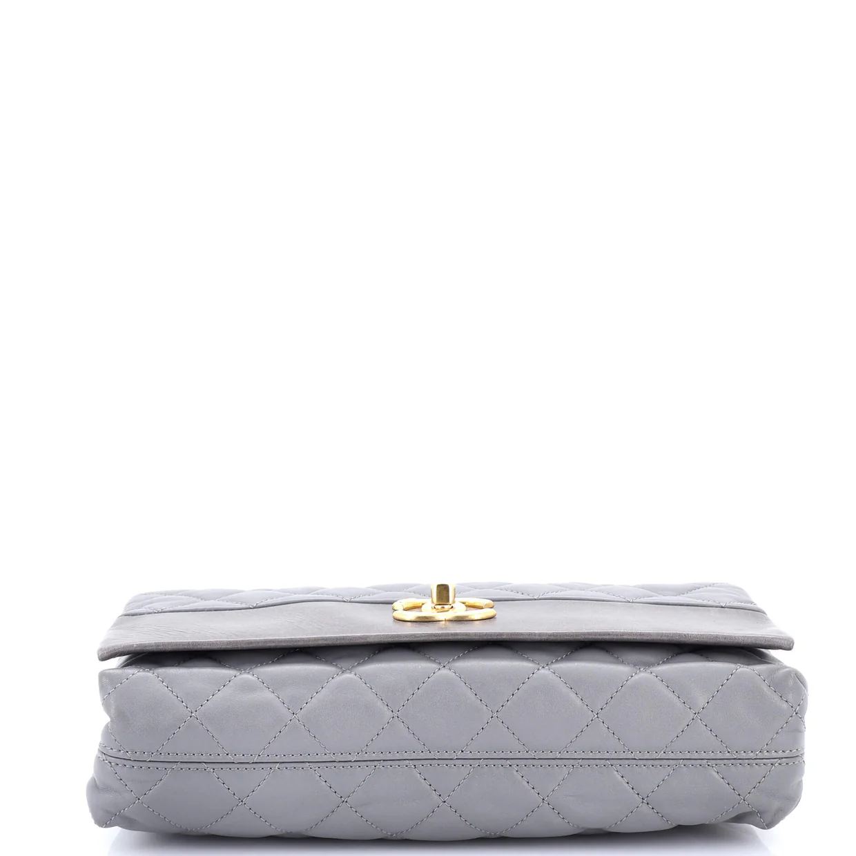 Soft Elegance Flap Bag Quilted Distressed Calfskin Medium - Deep Luxury