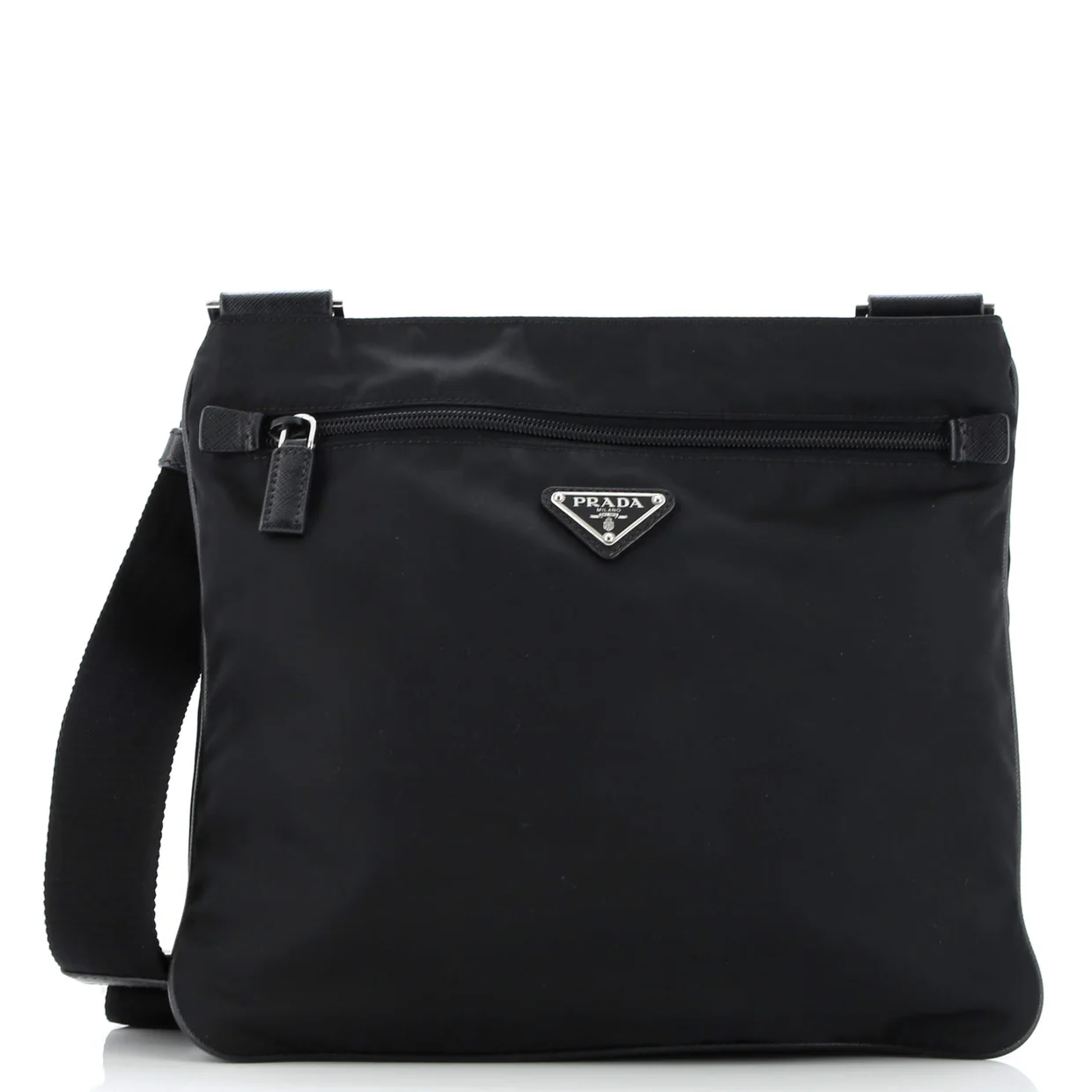 Front Pocket Messenger Bag Tessuto Medium - Deep Luxury