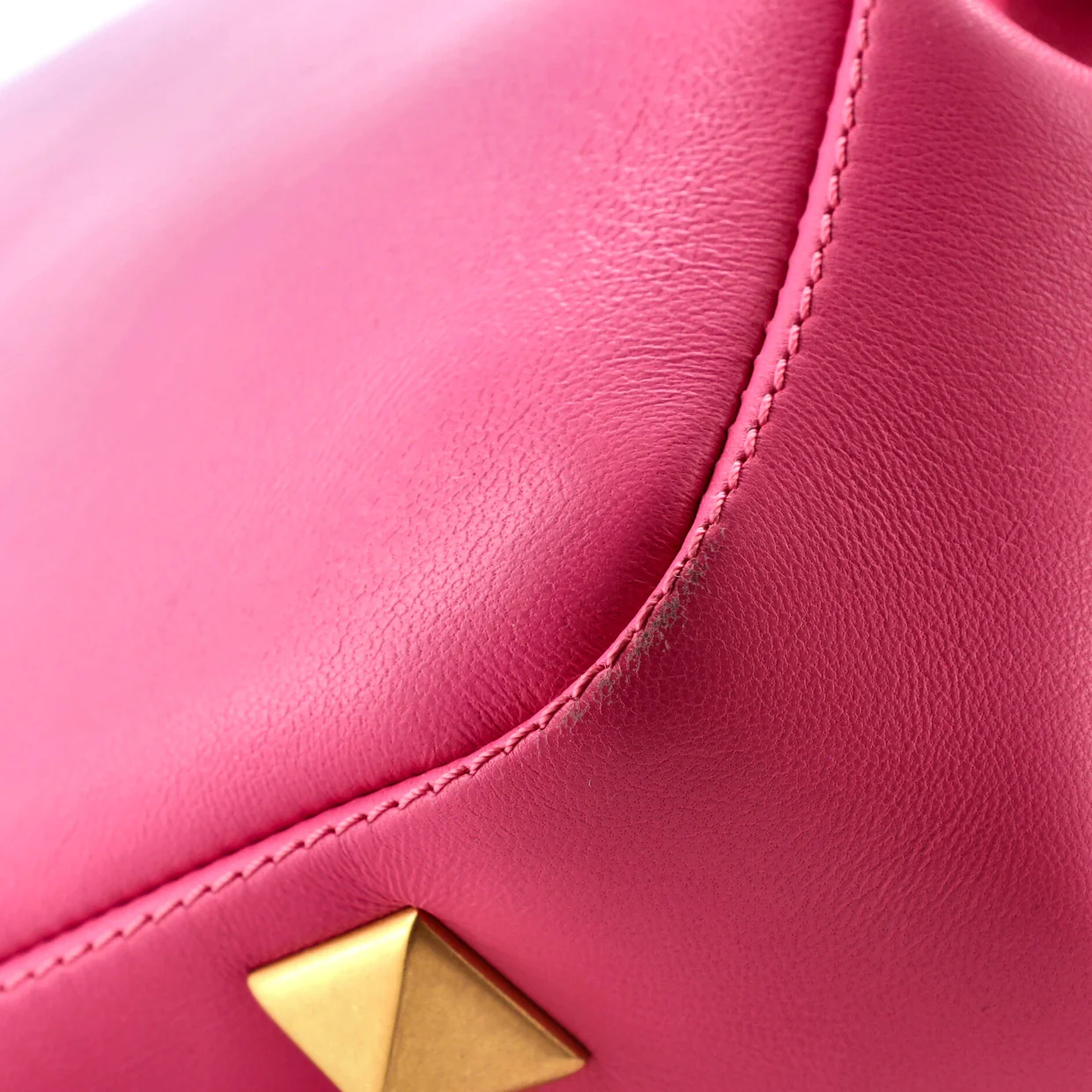 Stud Sign Shoulder Bag Leather - Deep Luxury