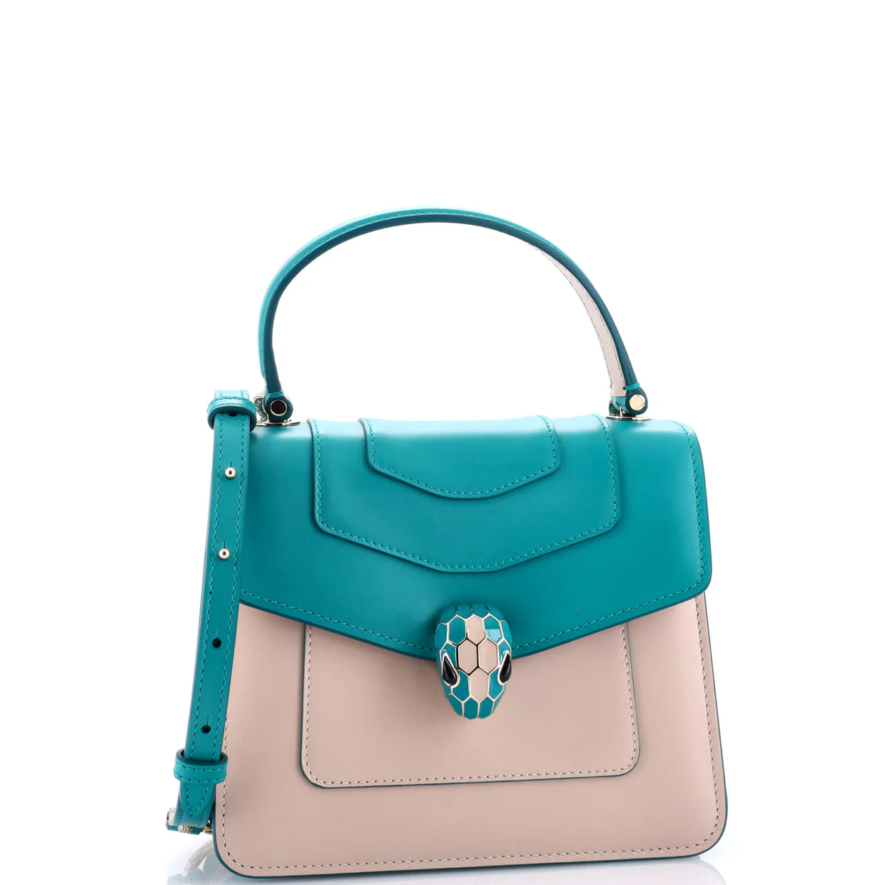 Serpenti Forever Top Handle Bag Leather Small - Deep Luxury