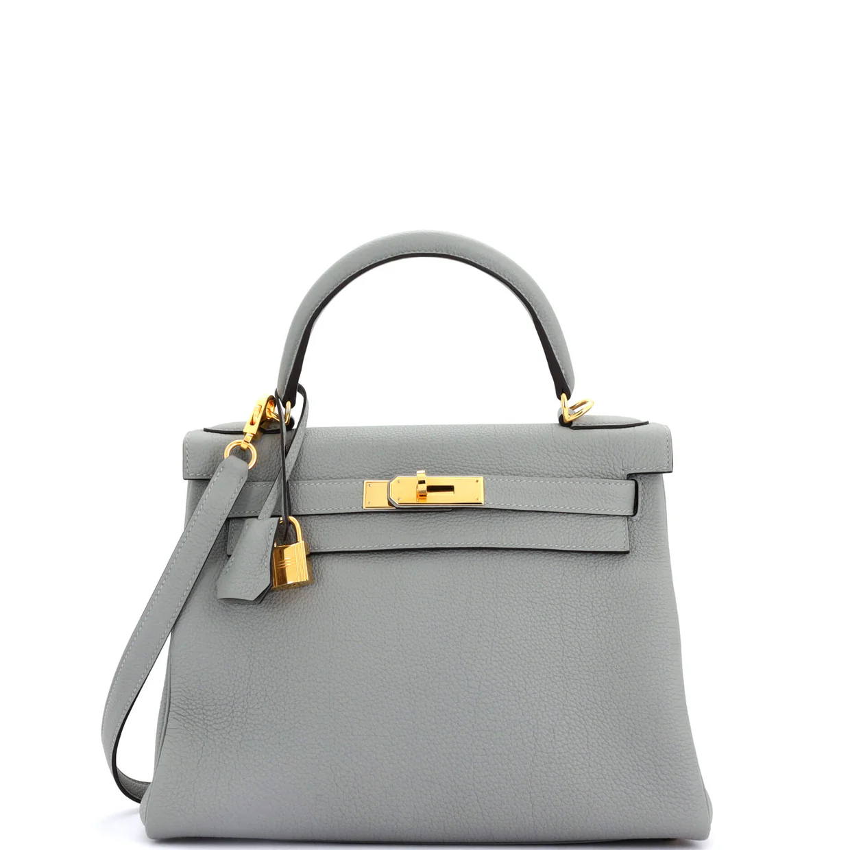 Kelly Handbag Grey Togo with Gold Hardware 28 - Deep Luxury