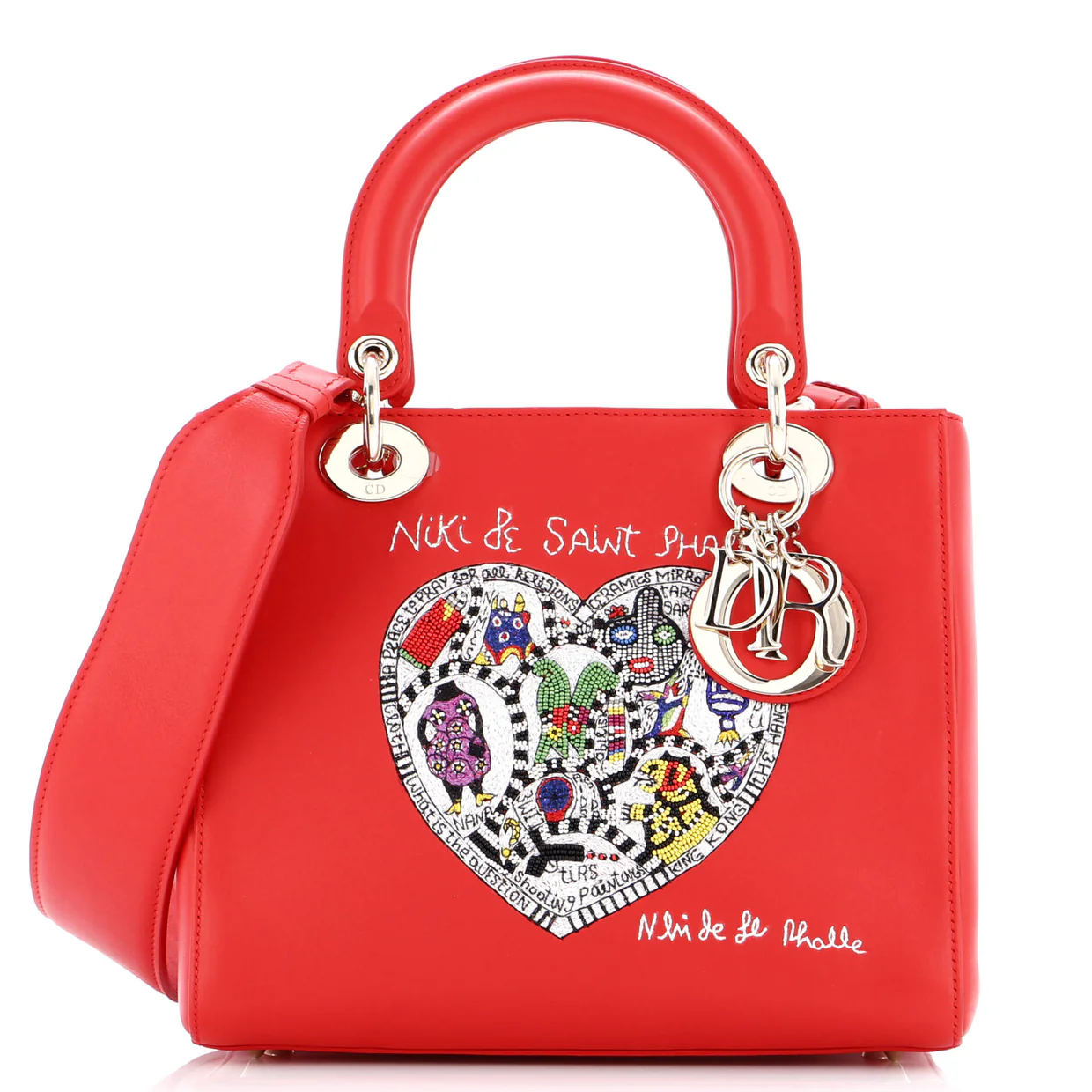 Lady Dior Bag Limited Edition Niki de Saint Phalle Embroidered Leather Medium - Deep Luxury